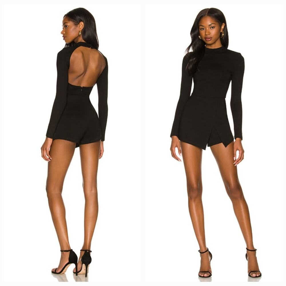 superdown Black Long Sleeve Romper